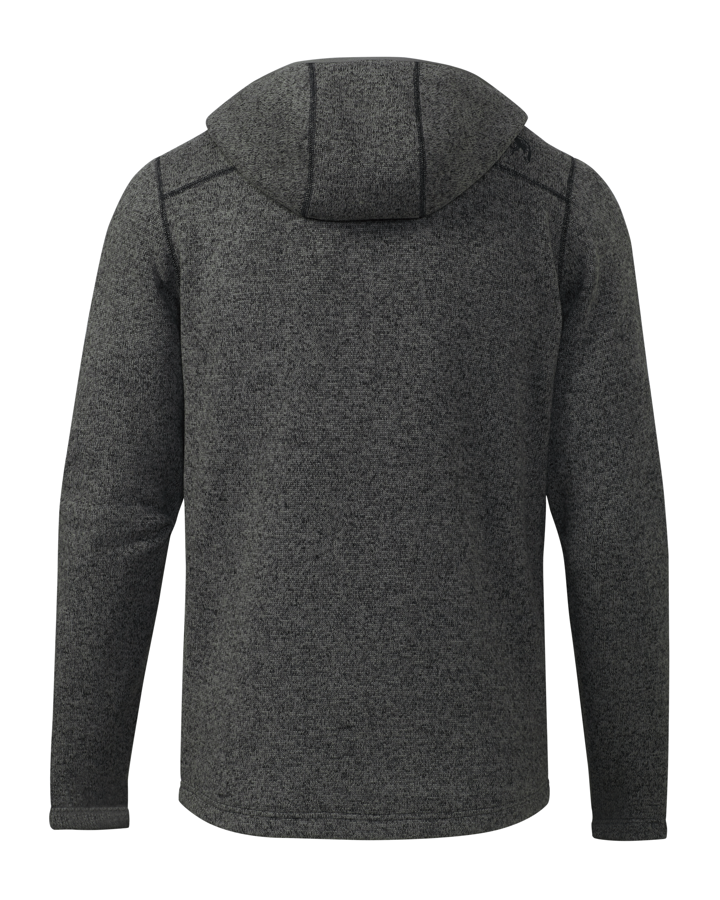 Base Camp Hooded Sweater | Charcoal Heather - Image 2