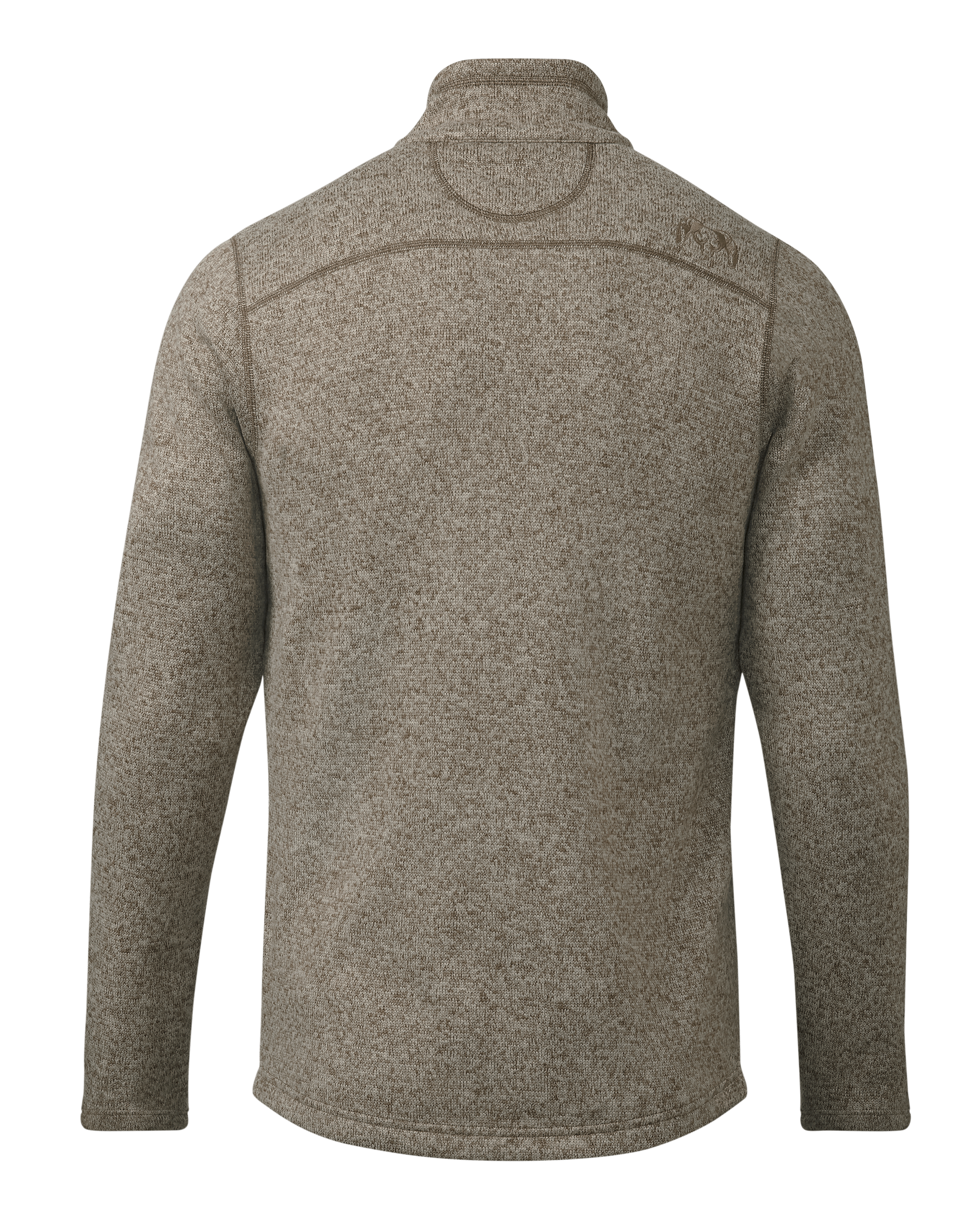 Base Camp Full Zip Sweater | Khaki Heather - Image 2