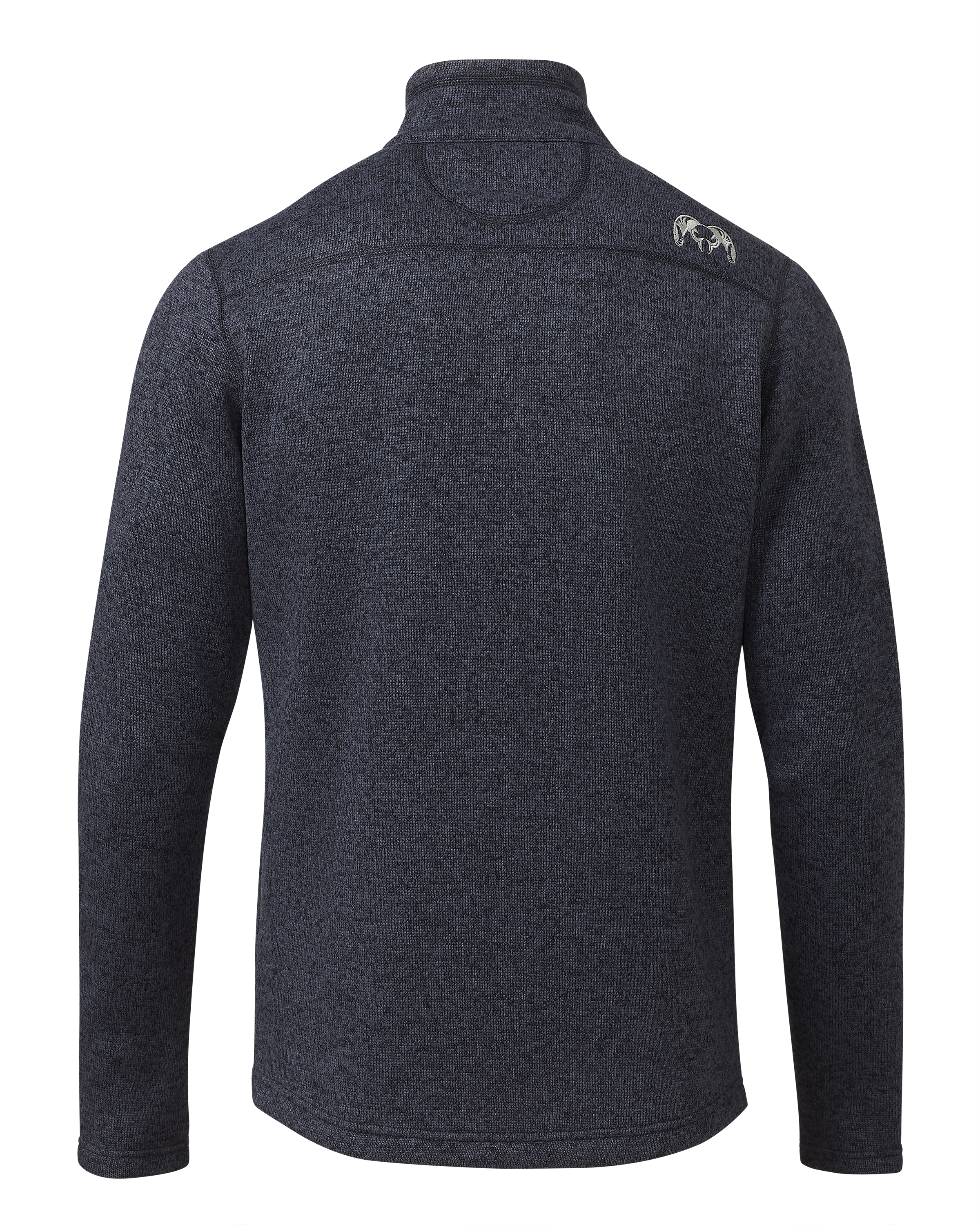 Base Camp Full Zip Sweater | Steel Blue Heather - Image 2