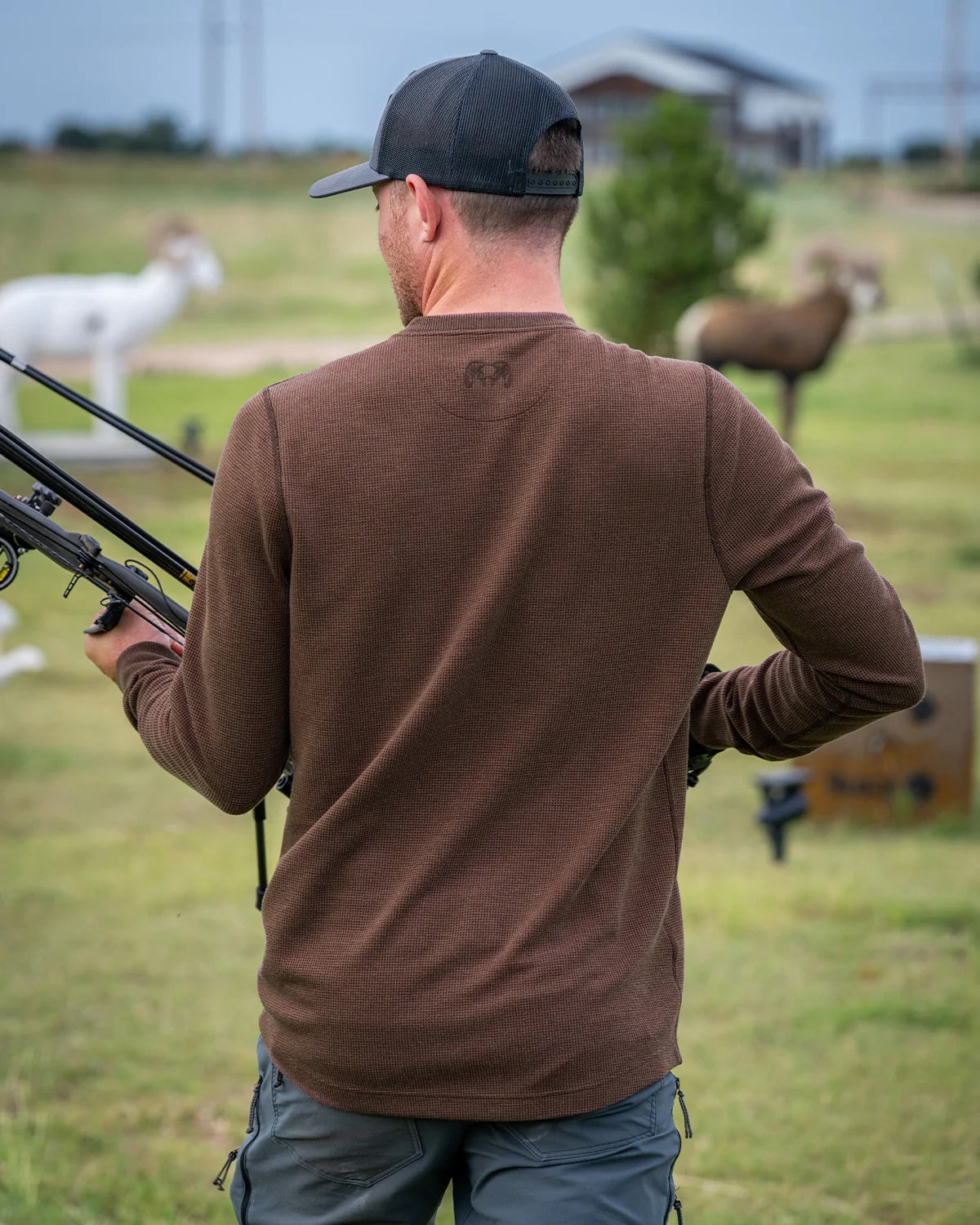 Canyon Waffle Henley | Cedar Heather - Image 5
