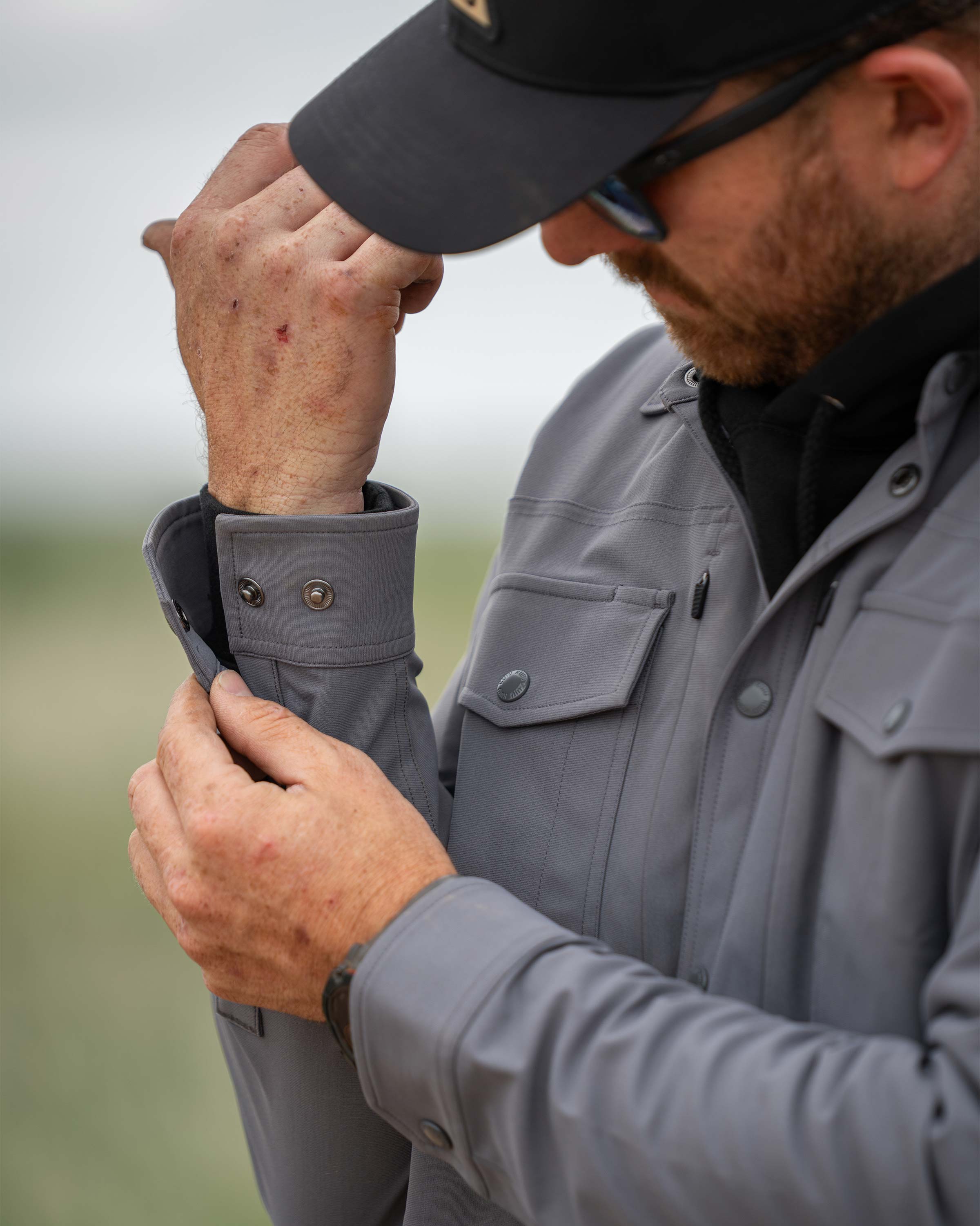 Outlet Tour Shirt Jacket | Dark Sage - Image 10