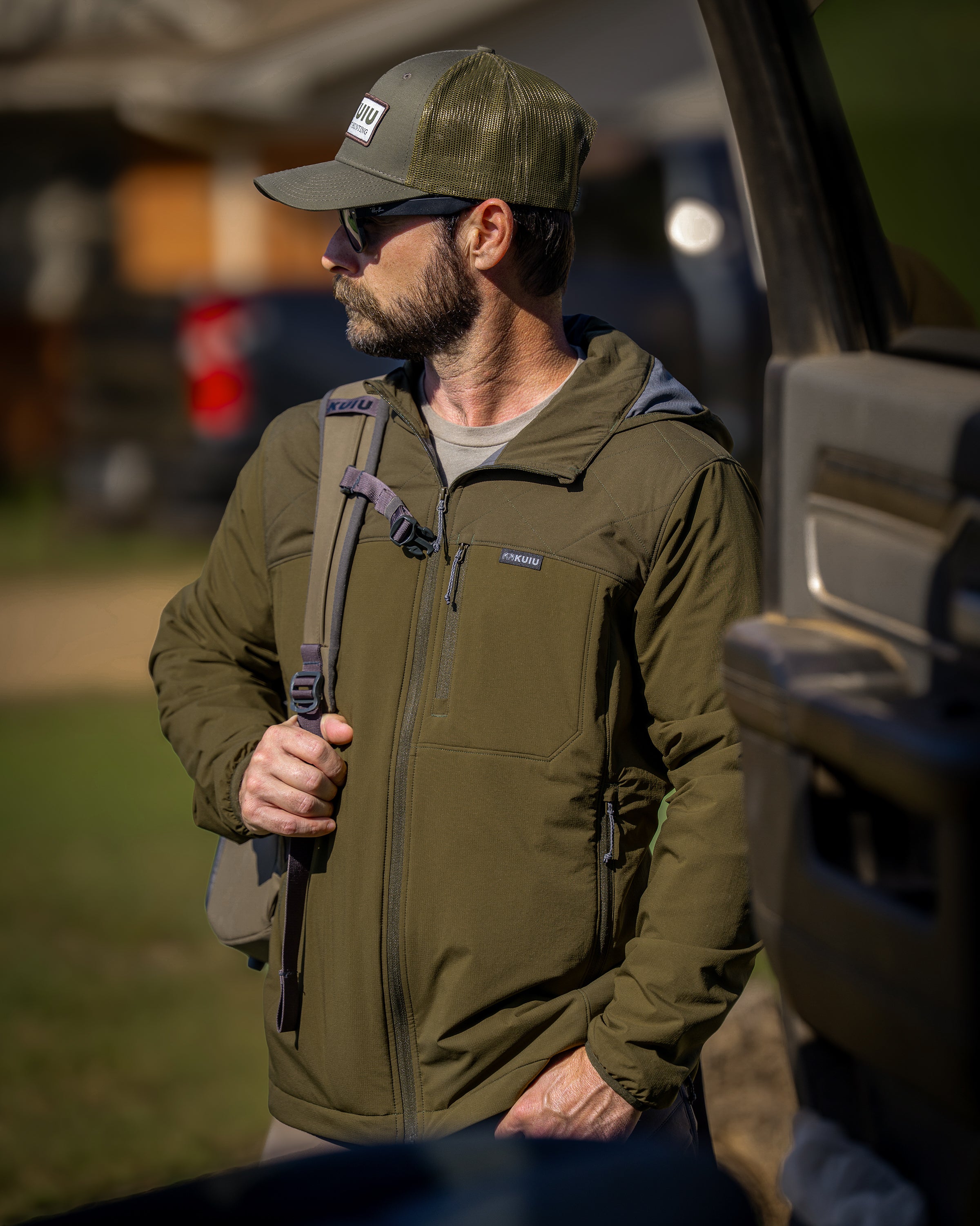 Transit Packable Hooded Jacket | Dark Army/Army - Image 6