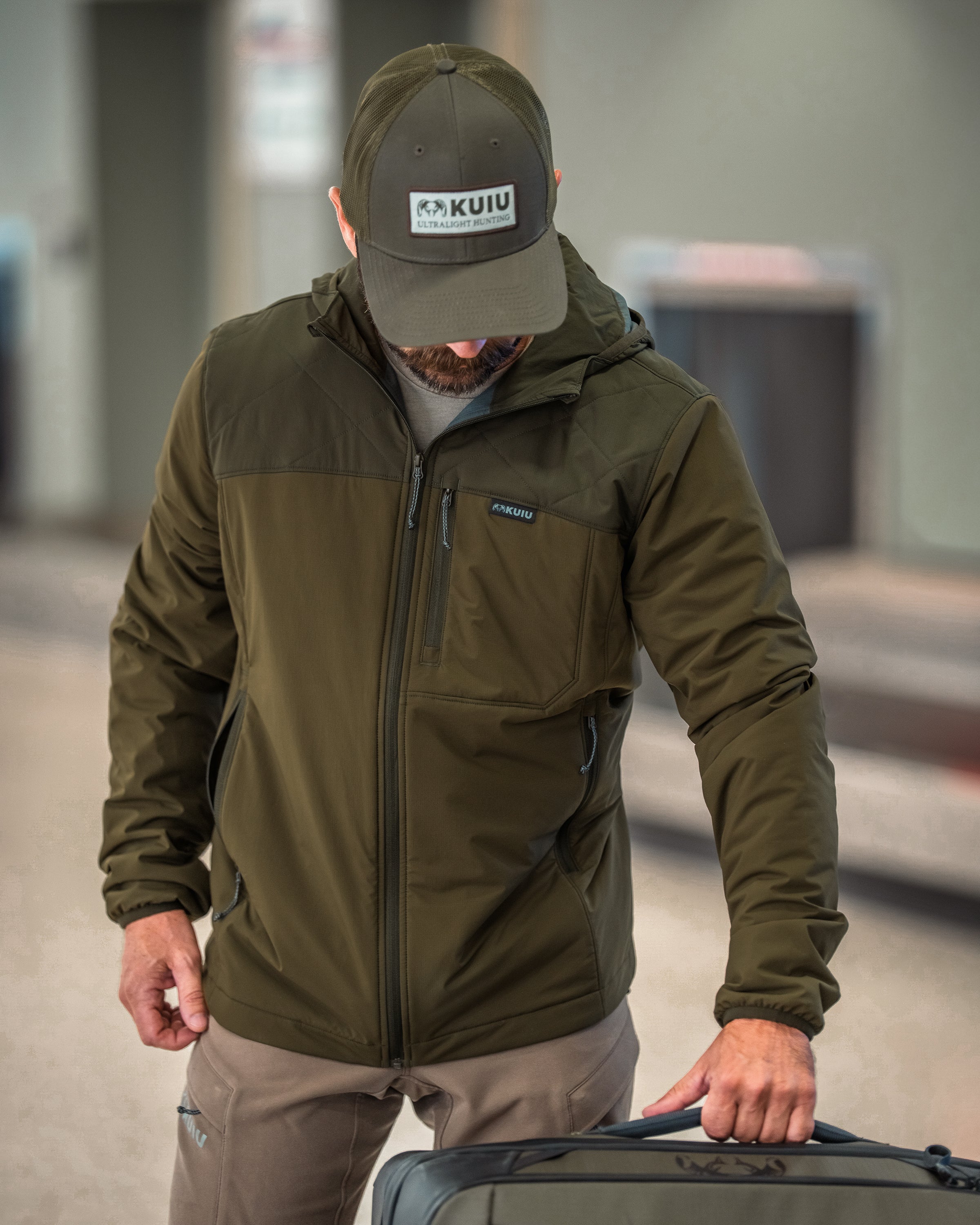 Transit Packable Hooded Jacket | Dark Army/Army - Image 7
