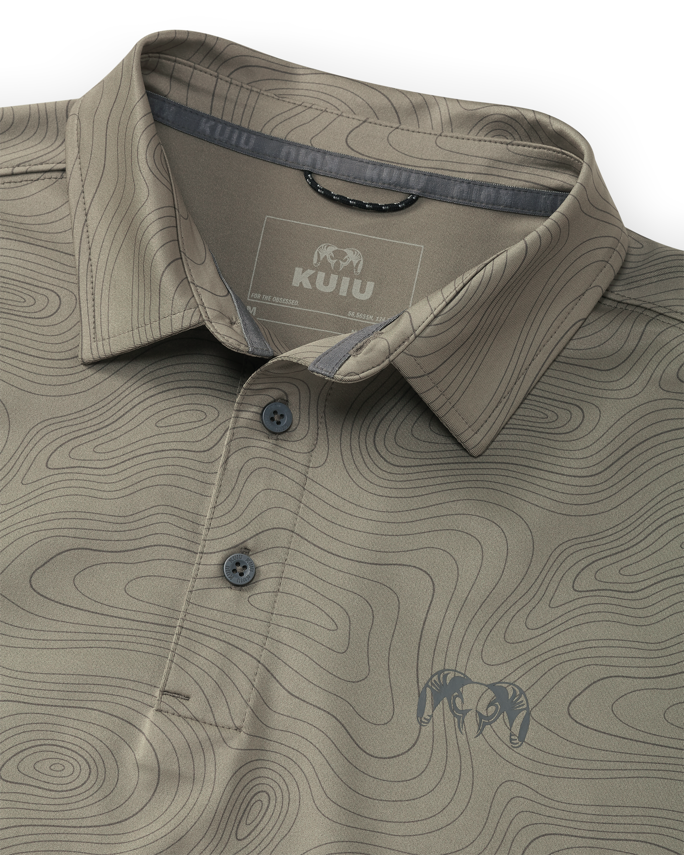 KUIU Performance Polo | Woodsmoke Topo - Image 2