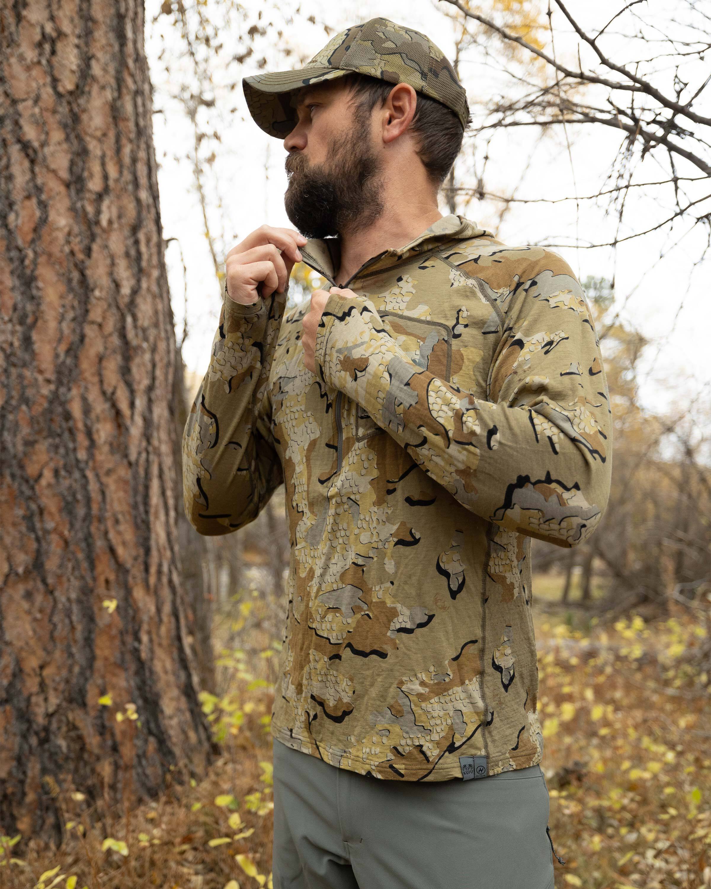 ULTRA Merino 145 Zip-T Hunting Hoodie | Gunmetal - Image 6