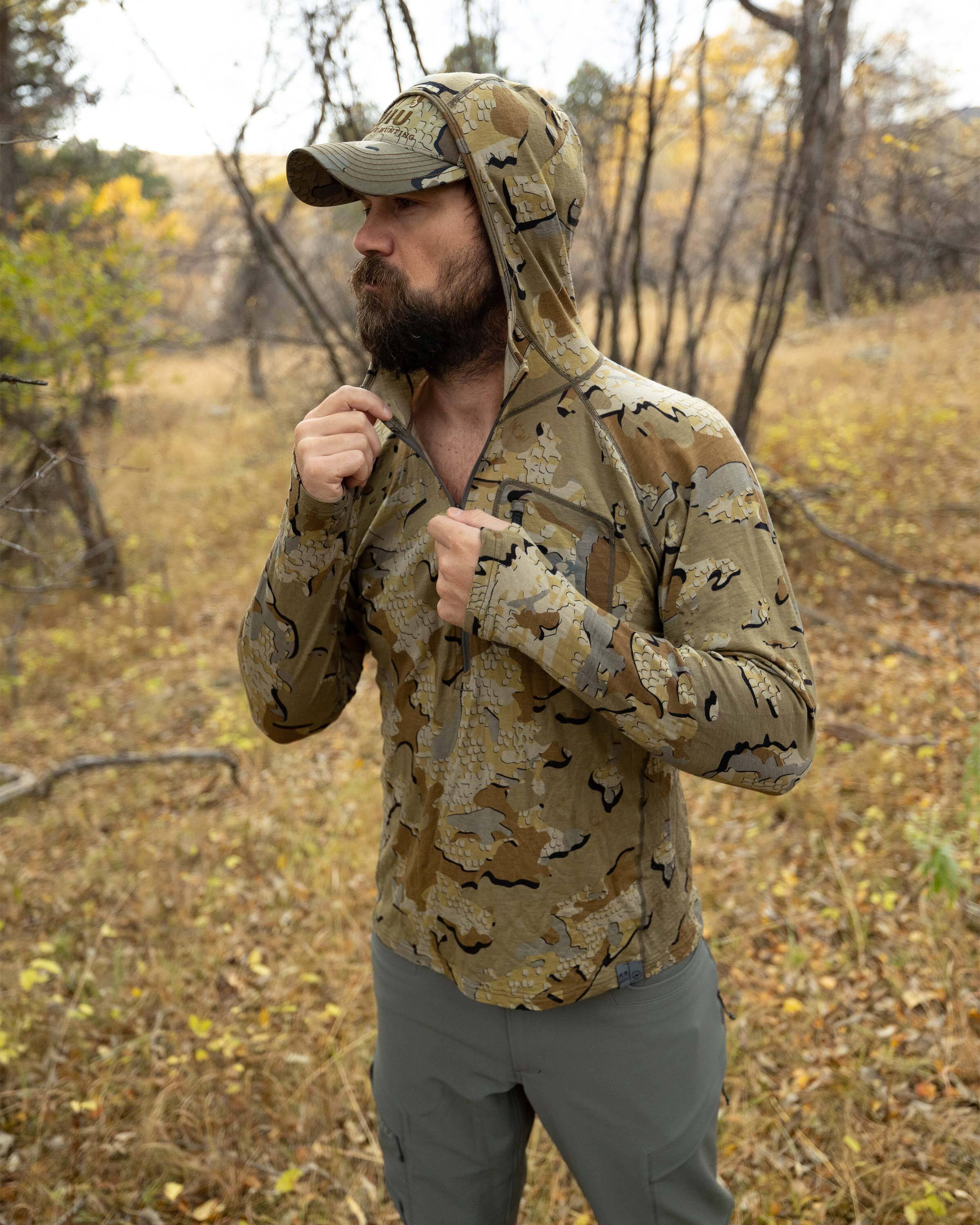 ULTRA Merino 145 Zip-T Hunting Hoodie | Gunmetal - Image 7