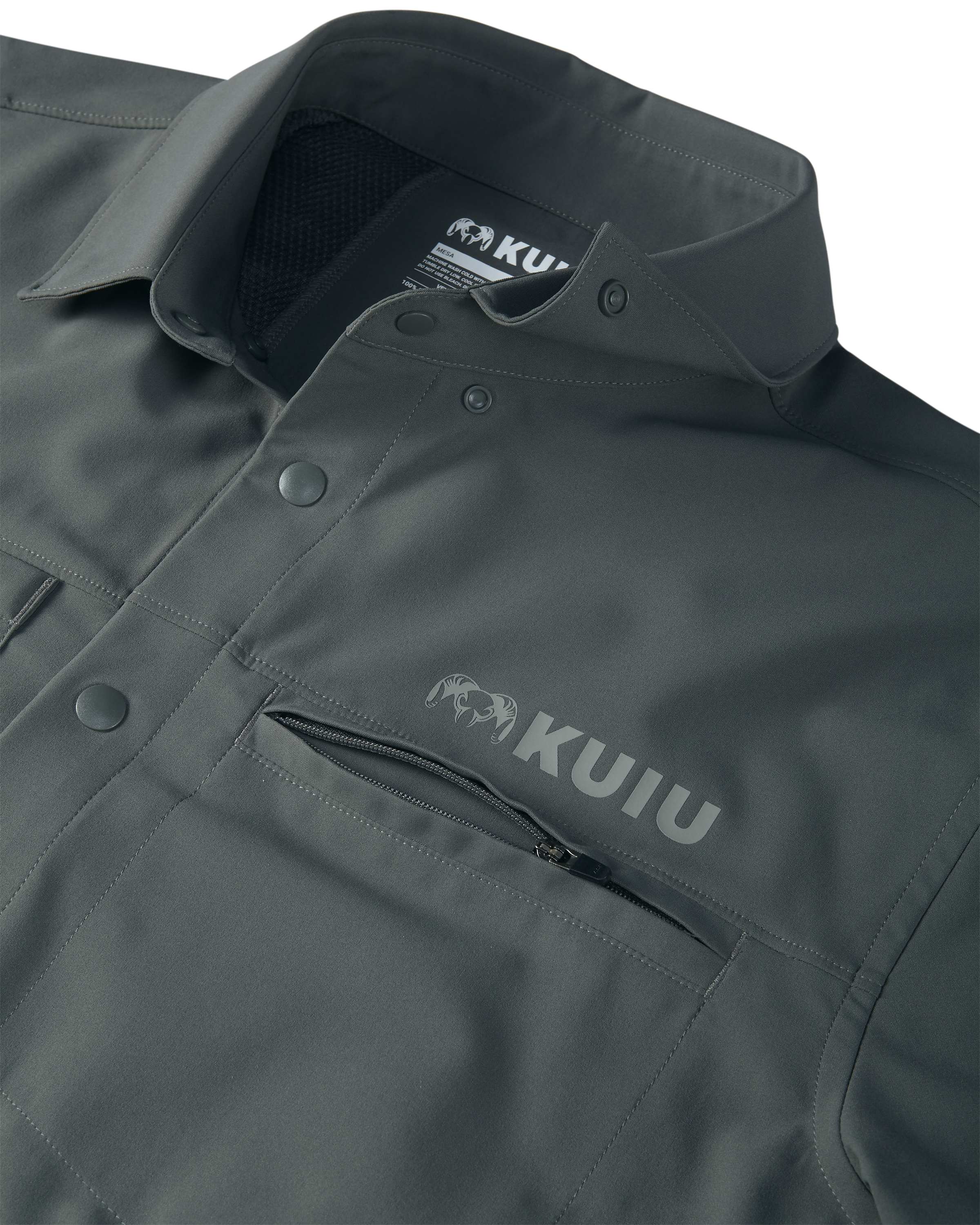 Mesa Vented SS Snap Shirt | Stone - Image 4