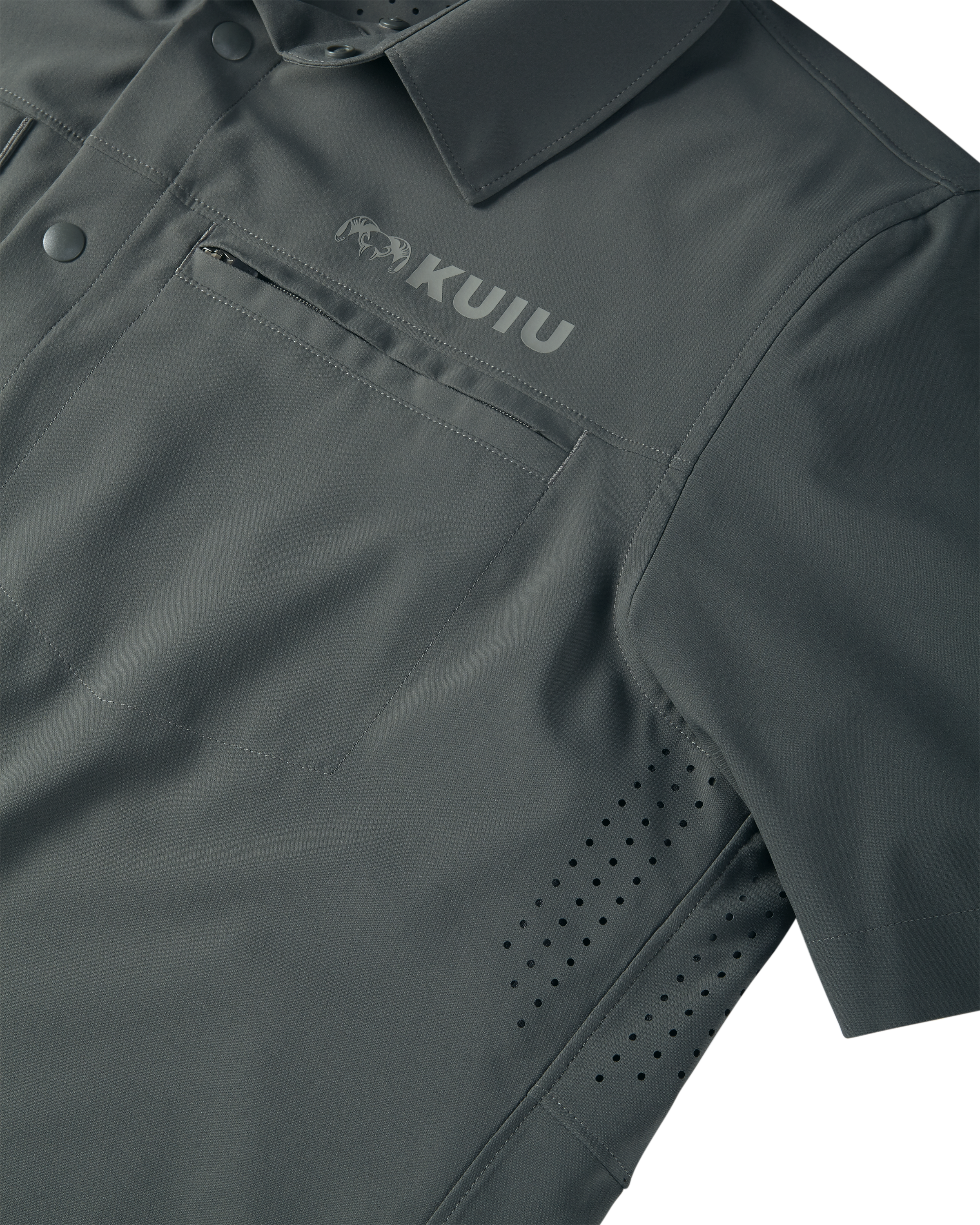 Mesa Vented SS Snap Shirt | Stone - Image 5