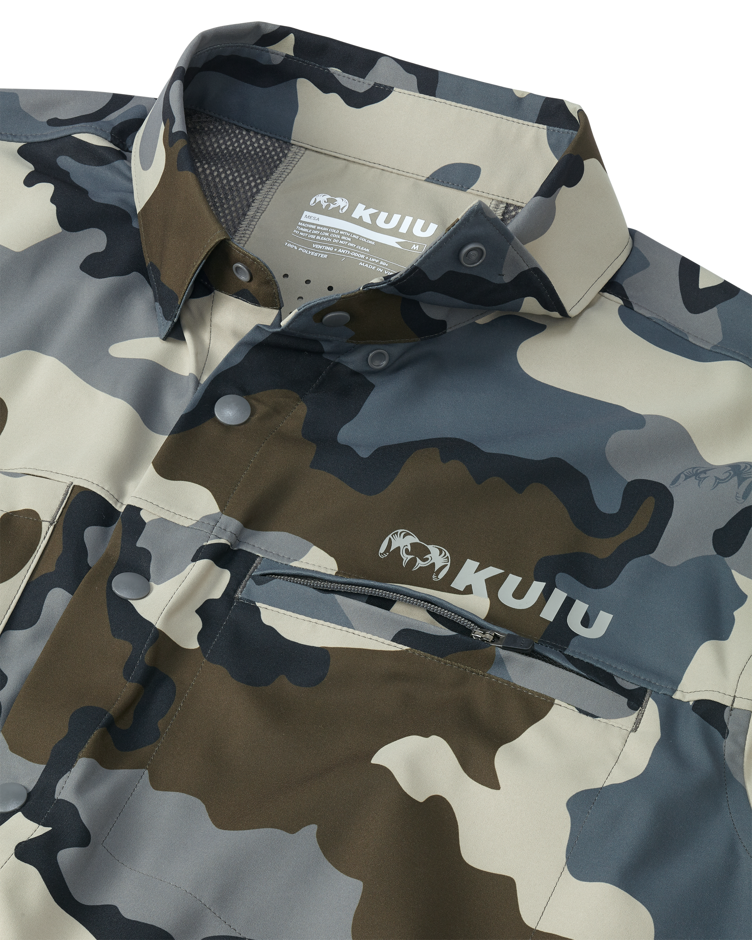 Outlet Mesa Vented LS Snap Shirt | Vias - Image 4