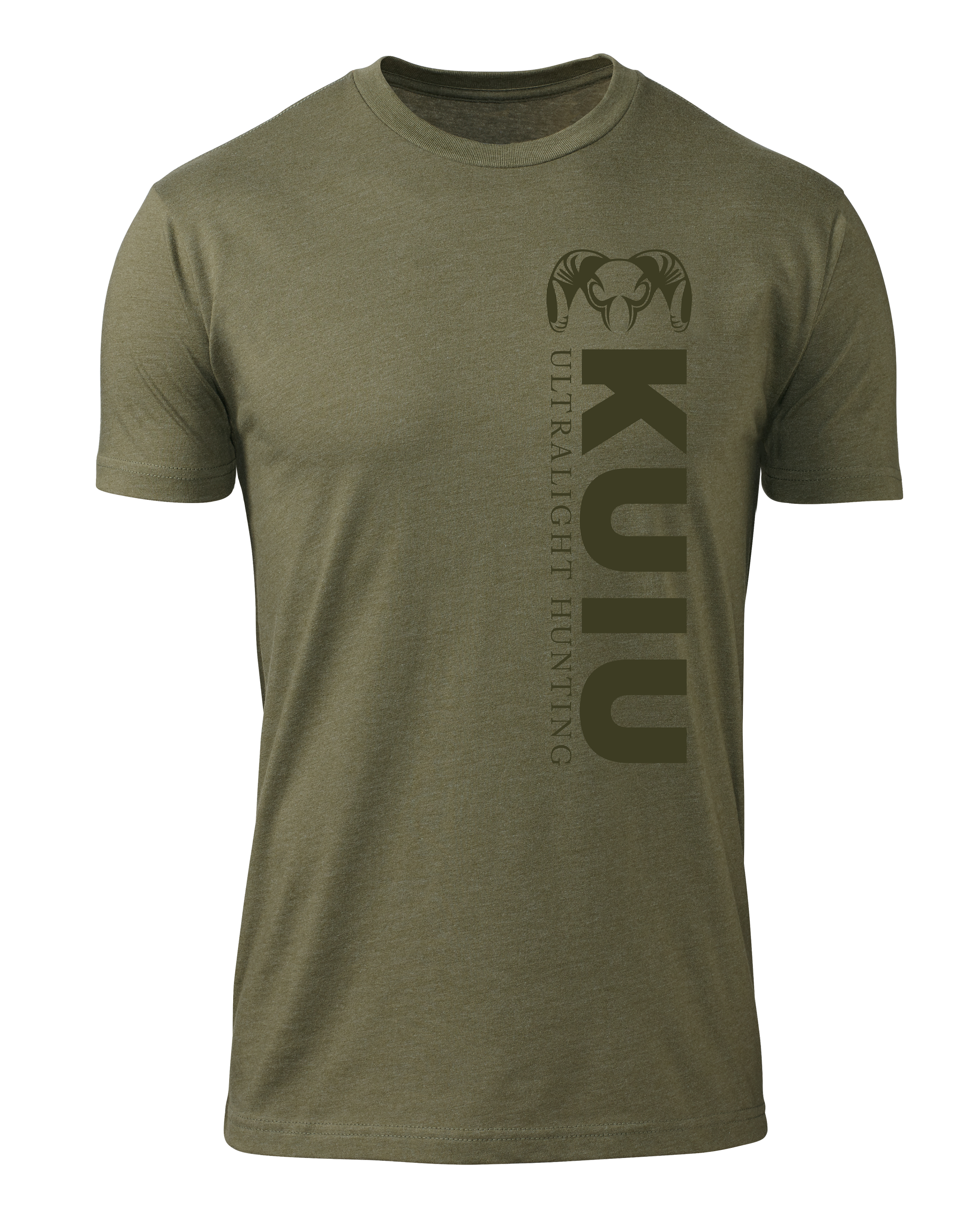 KUIU Solid Vertical T-Shirt | Military Green