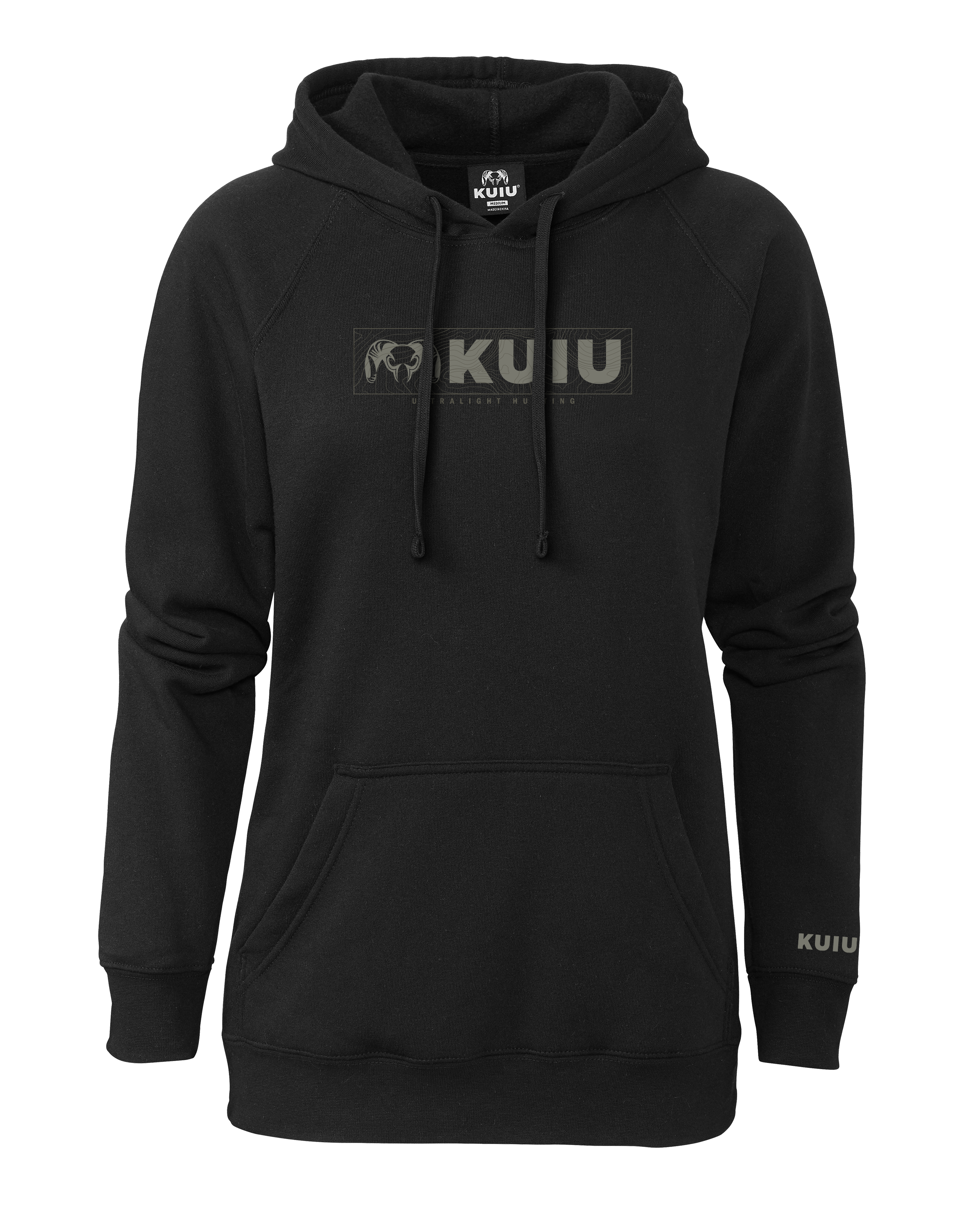 Women'S Topo Block Logo Hoodie | Black