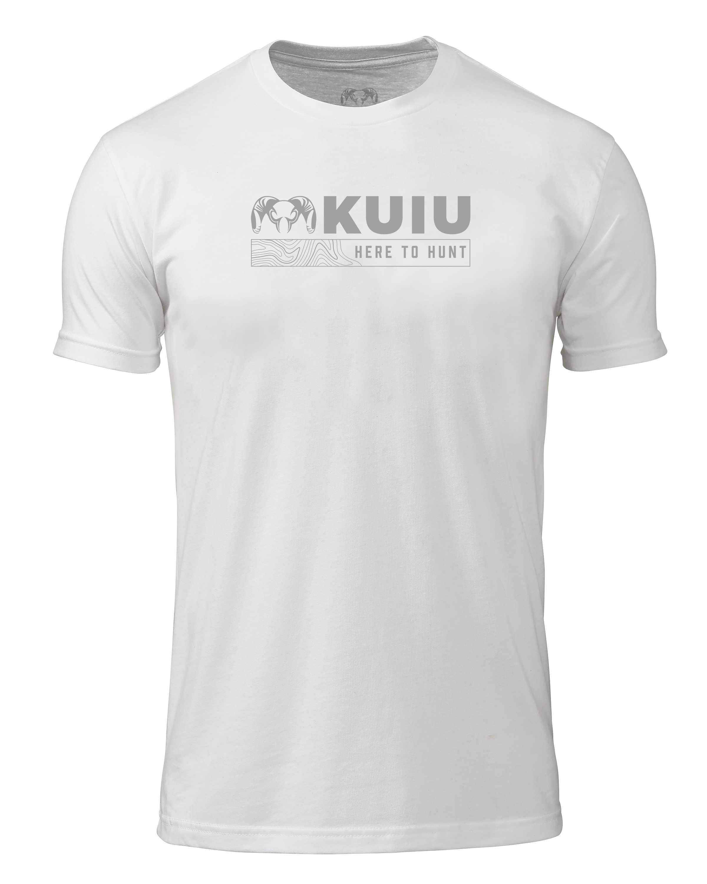 Outlet KUIU Topo Here To Hunt T-Shirt | White