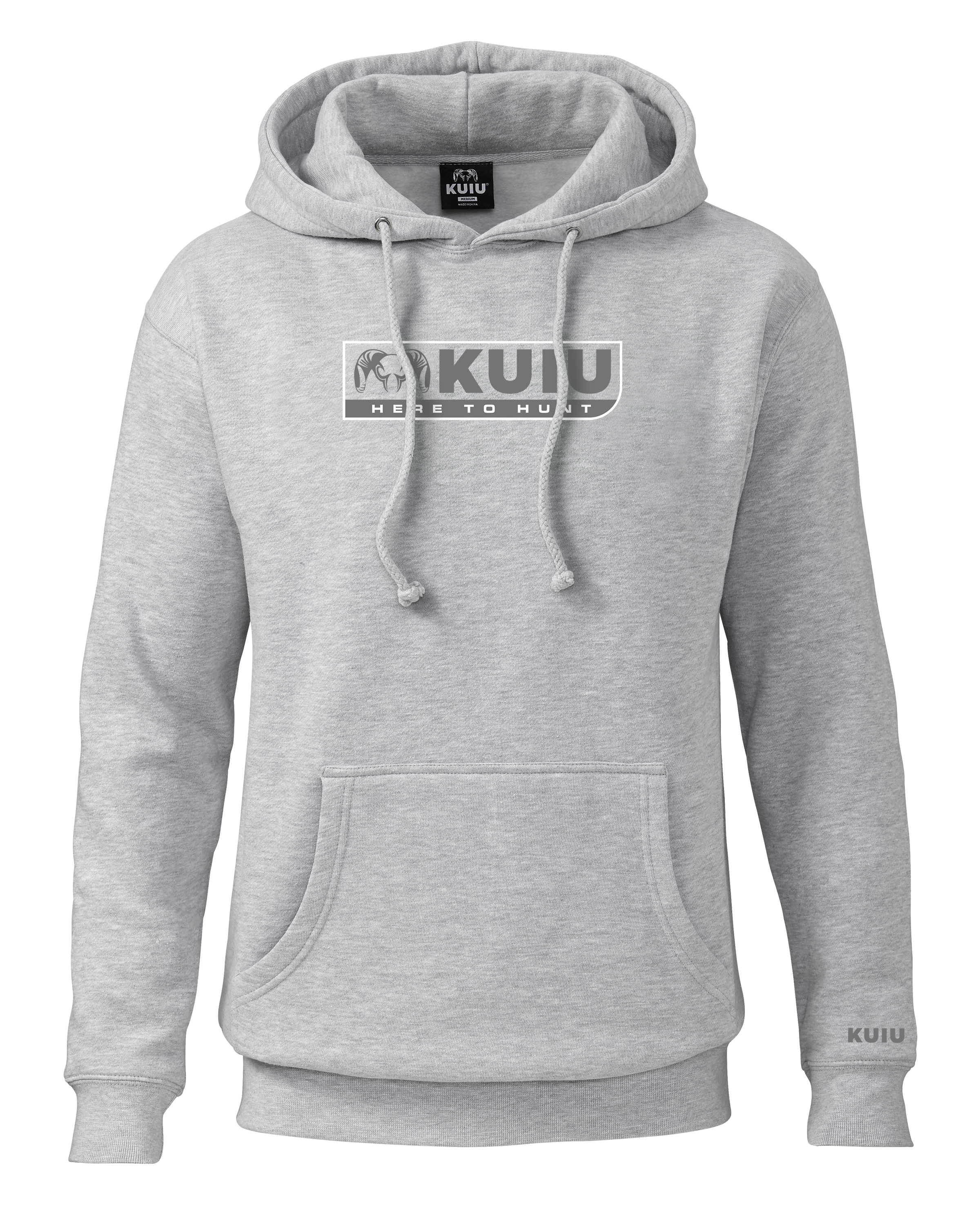 Outlet KUIU Here To Hunt Hoodie | Heather Grey