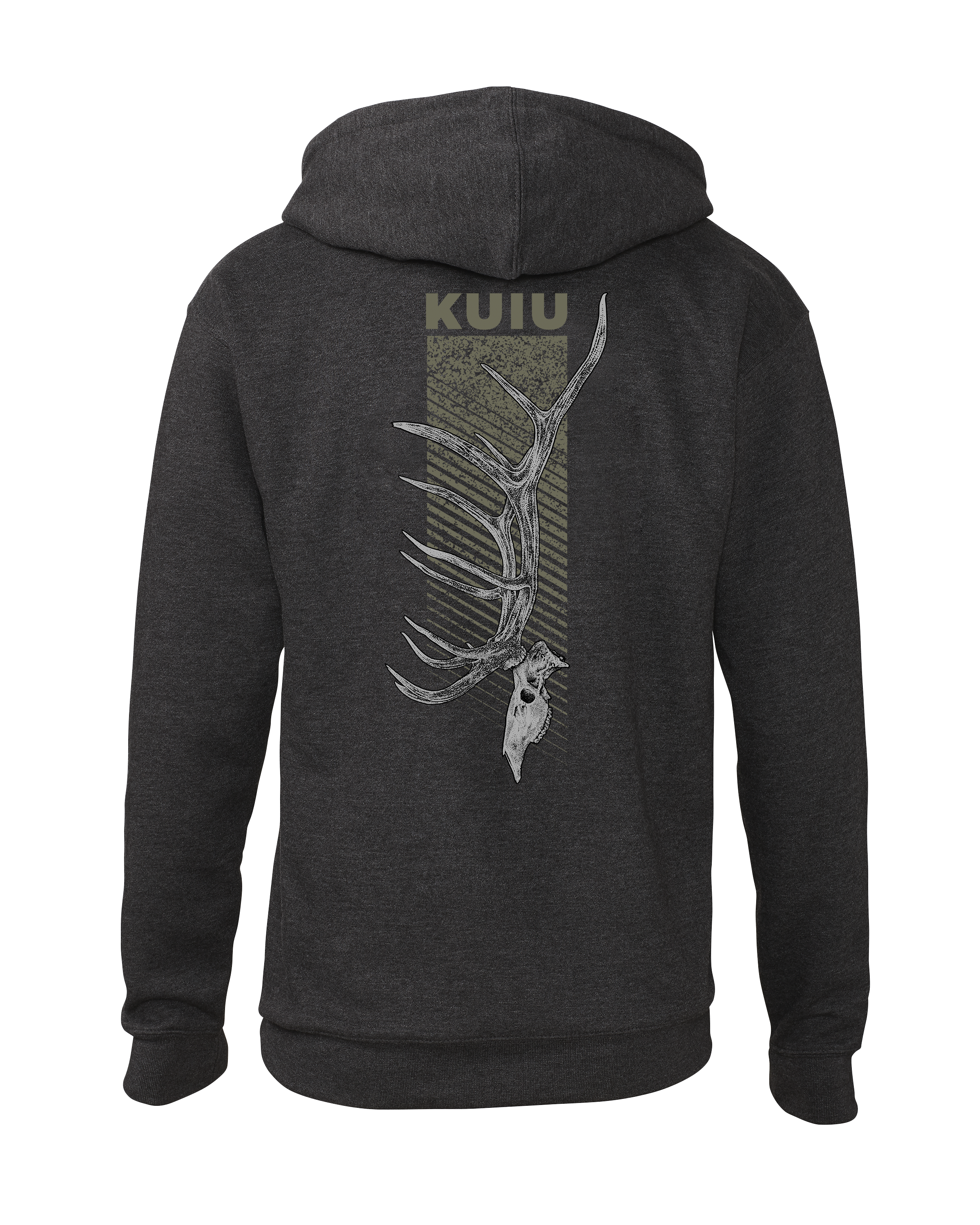 KUIU Elk Skull Hoodie | Charcoal