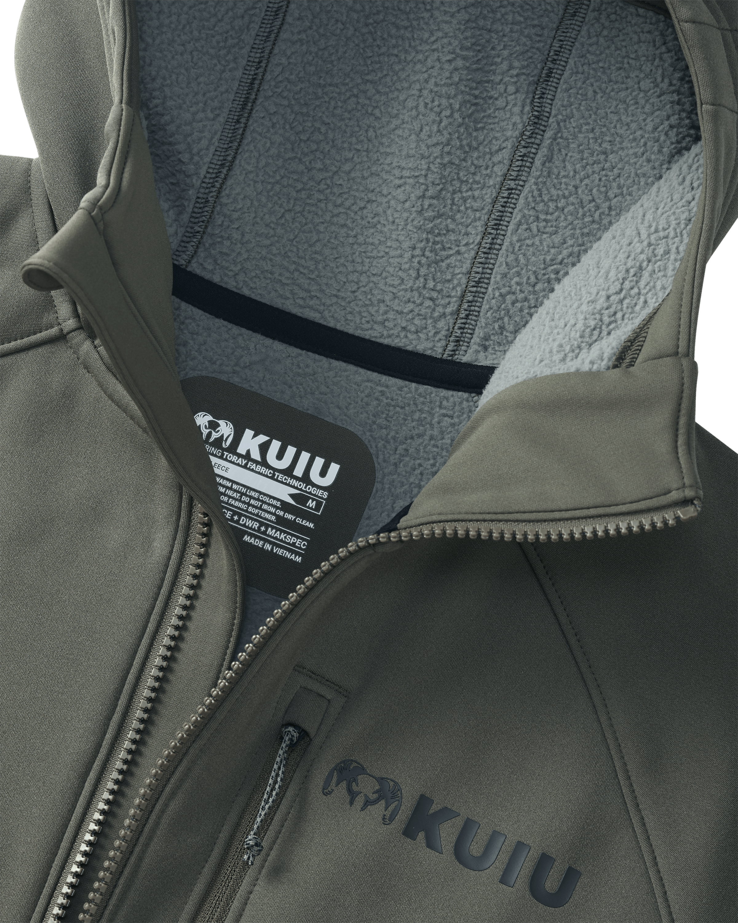 StrongFleece 275 Full Zip Hoodie | Ash - Image 3