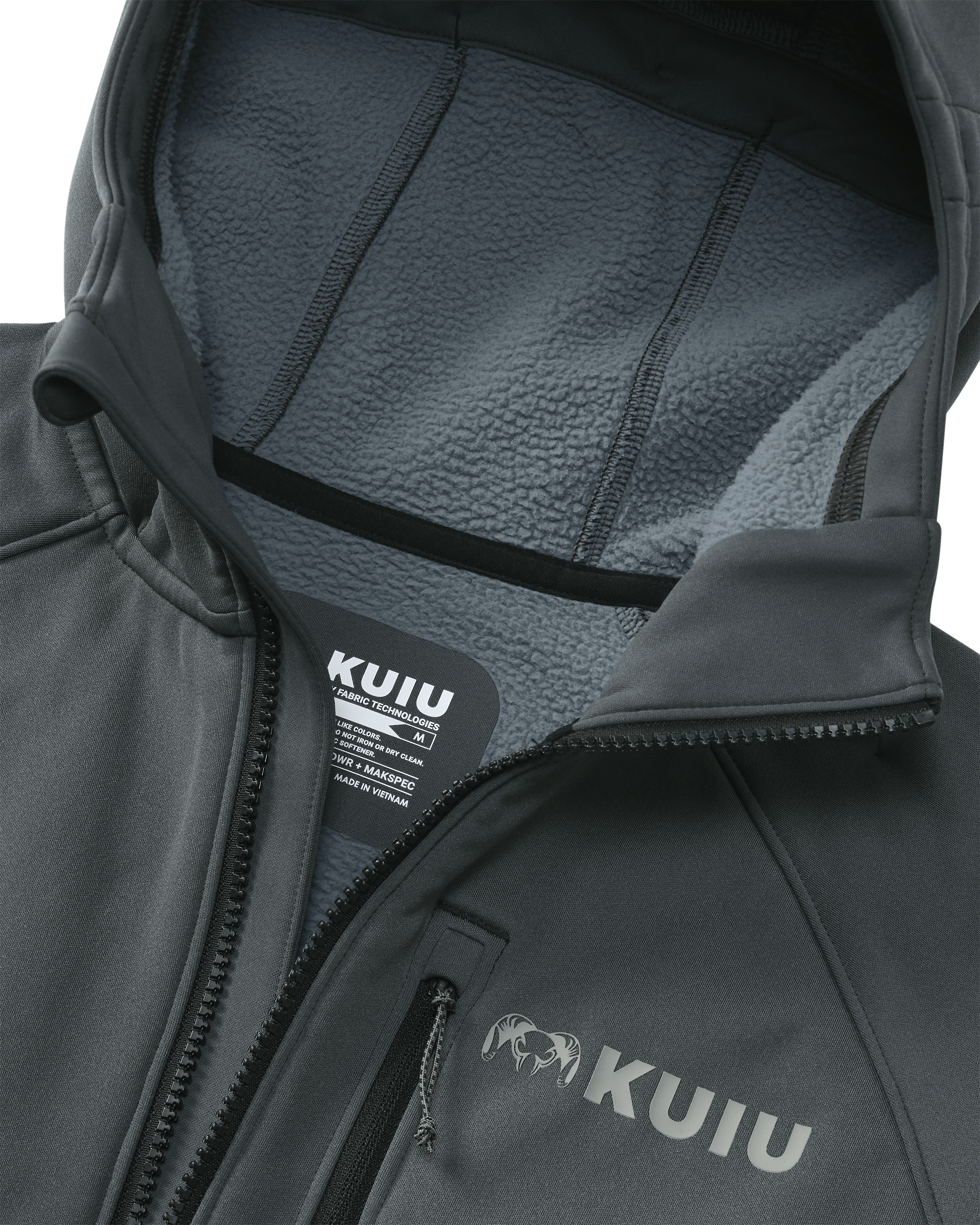 StrongFleece 275 Full Zip Hoodie | Gunmetal - Image 3