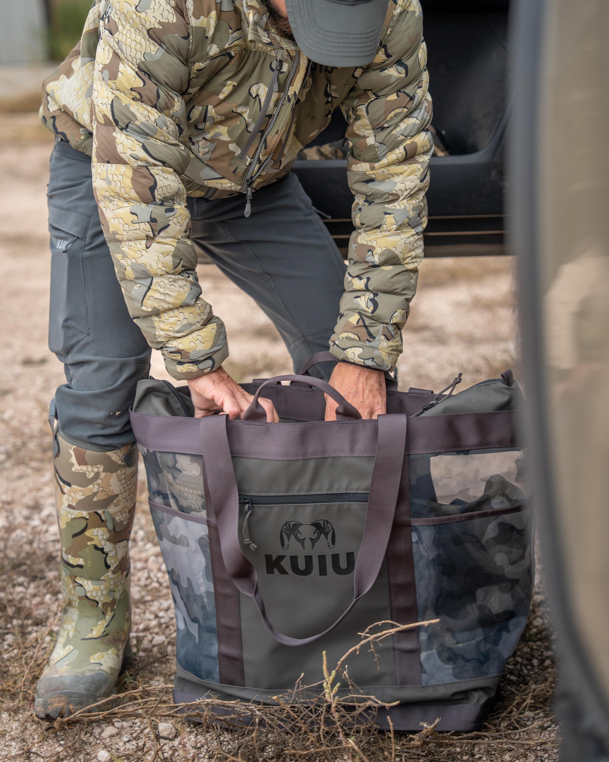 KUIU 3500 Mesh Tote Bag | Coyote Brown - Image 3