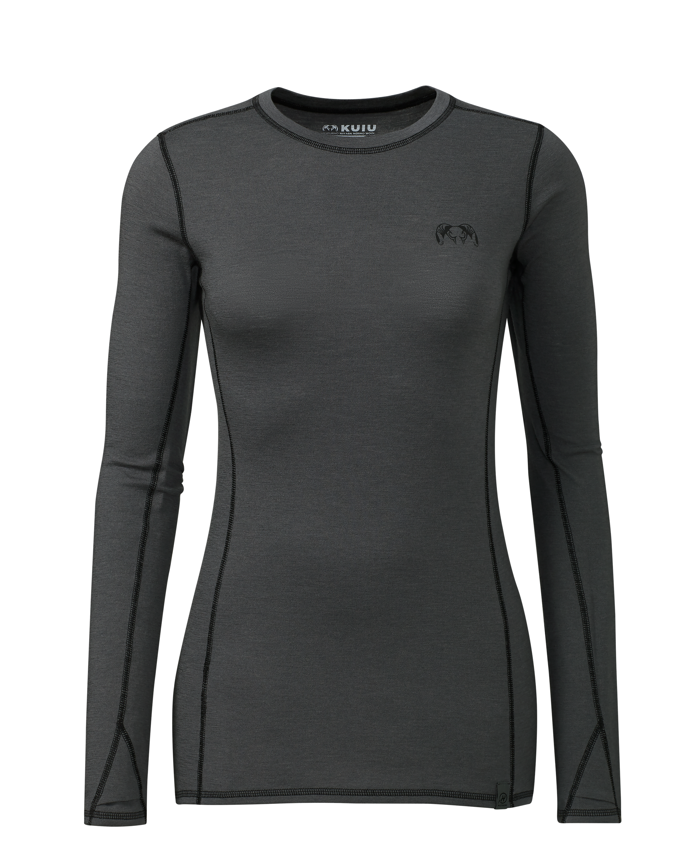 Women'S ULTRA Merino 145 LS Crew | Gunmetal