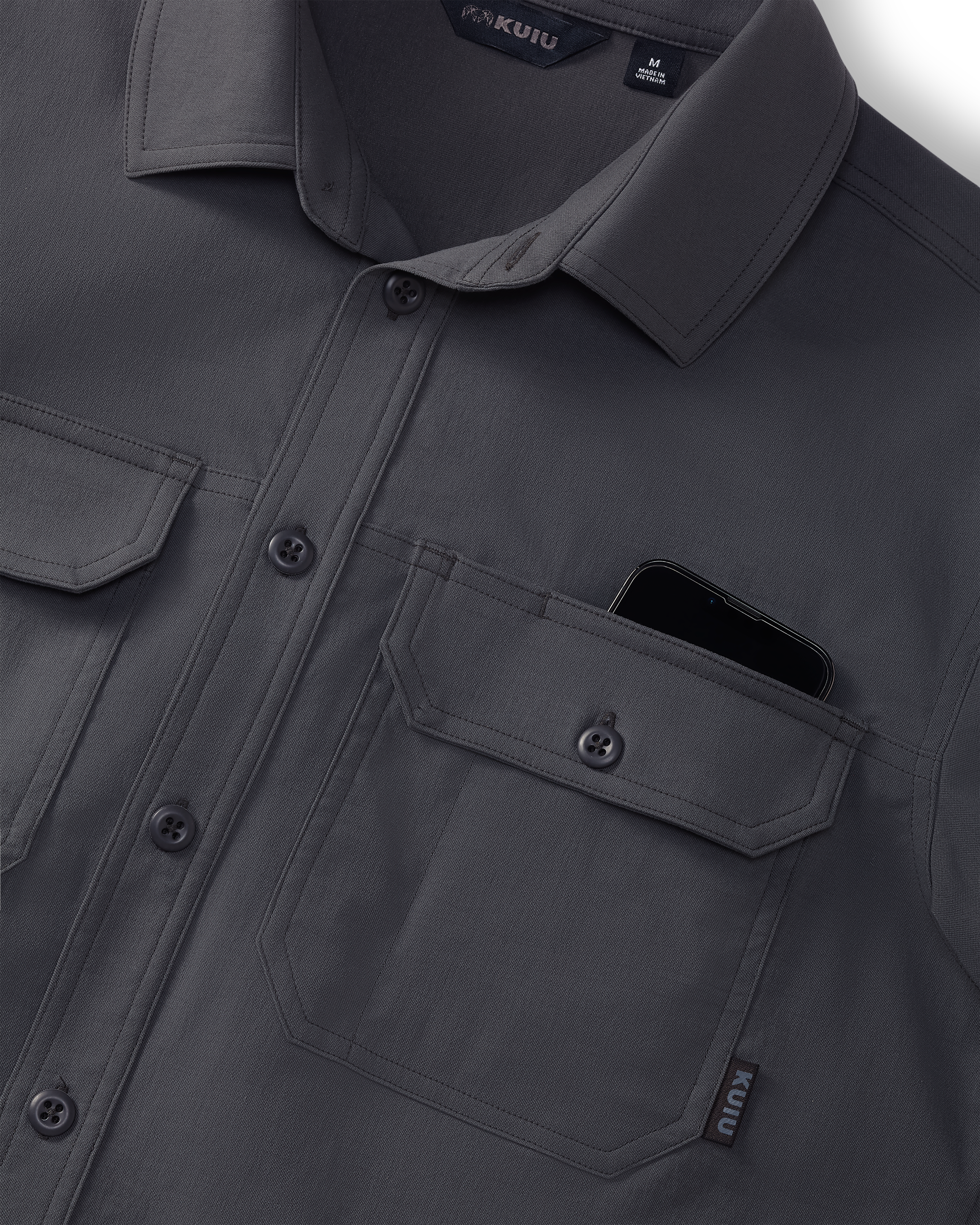 Outlet Motive SS Workgrade Shirt | Gunmetal - Image 3