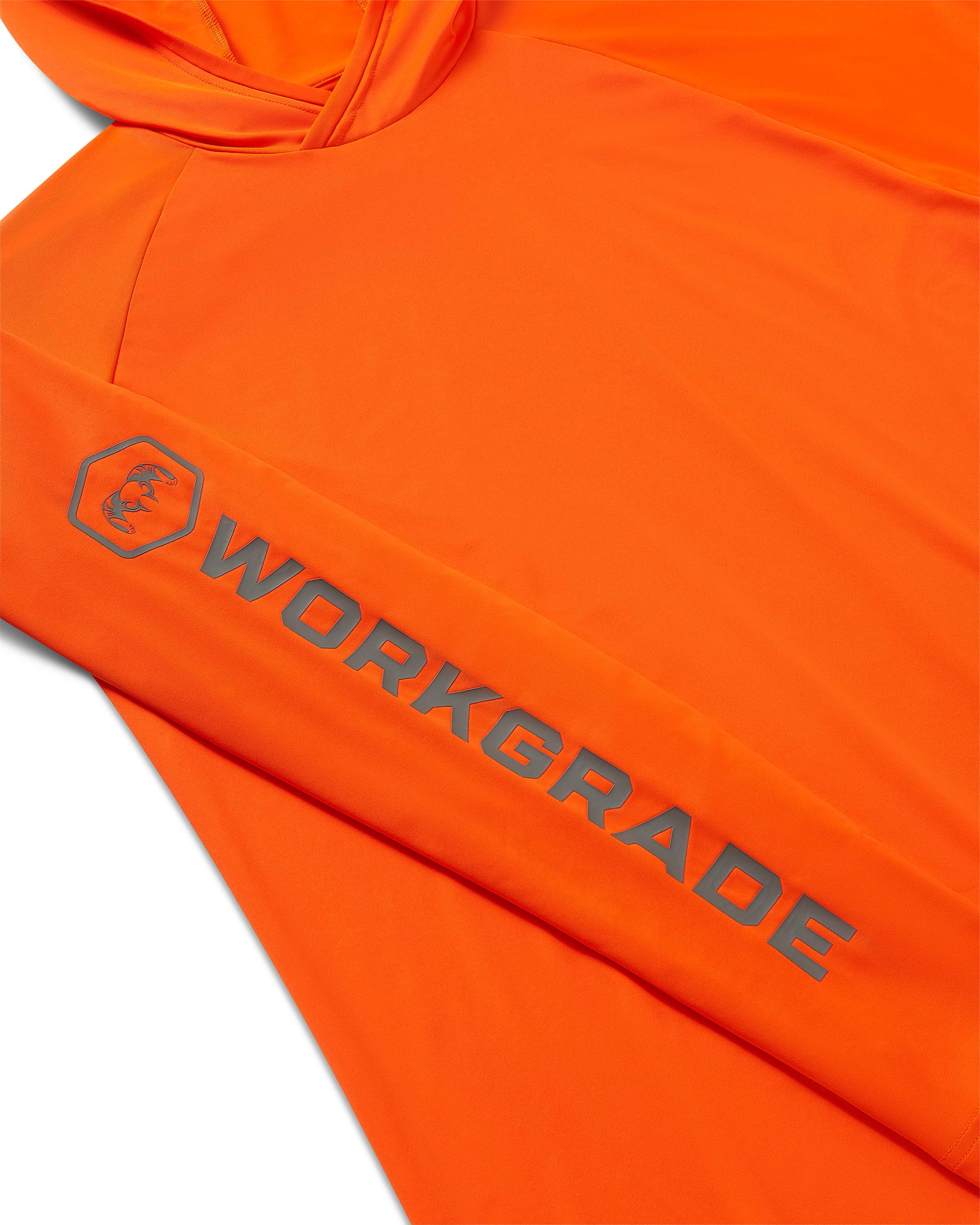 Workgrade Sun Hoodie | Blaze Orange - Image 2