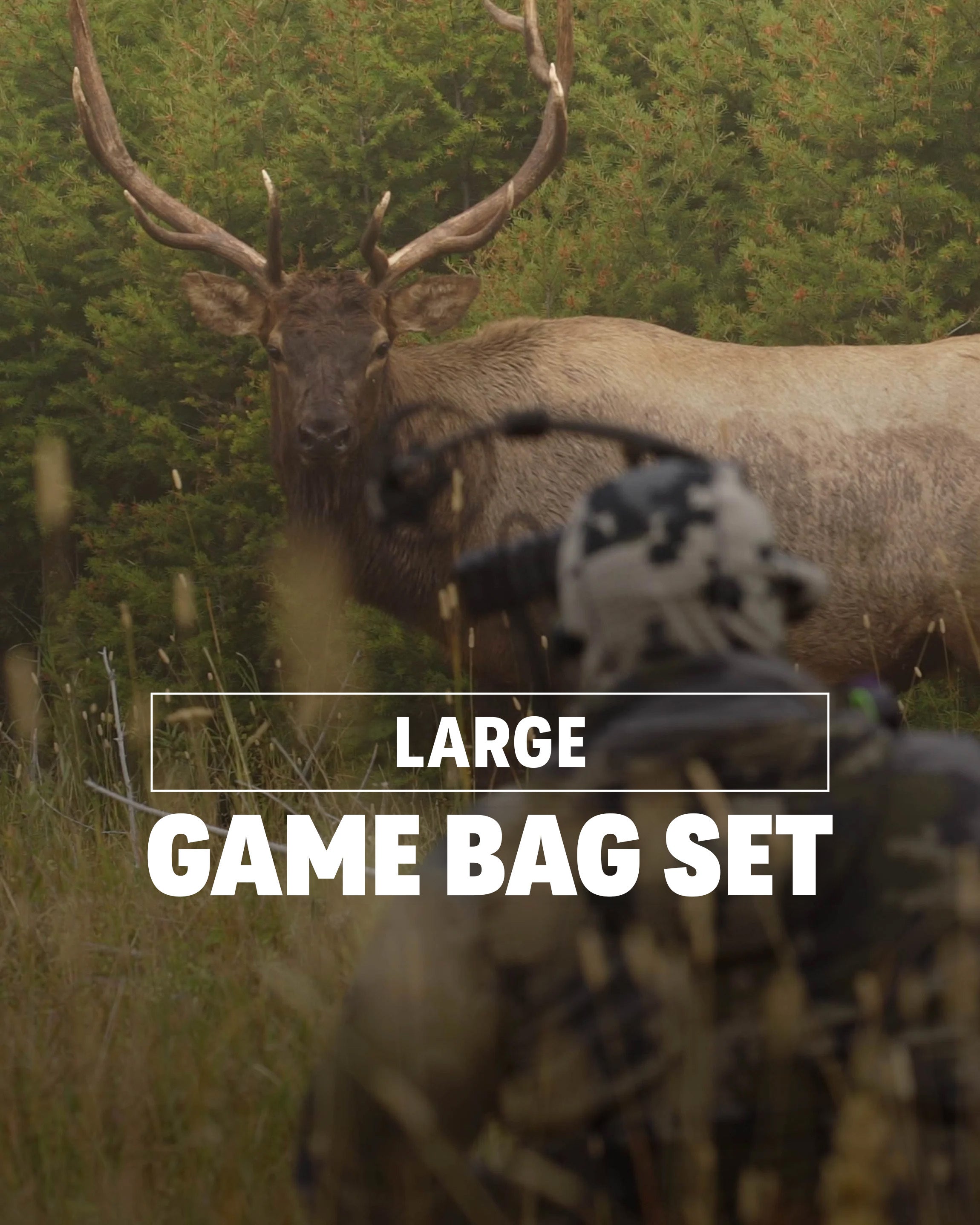Elk/Caribou Large Game Bag Set | White-Orange - Image 2