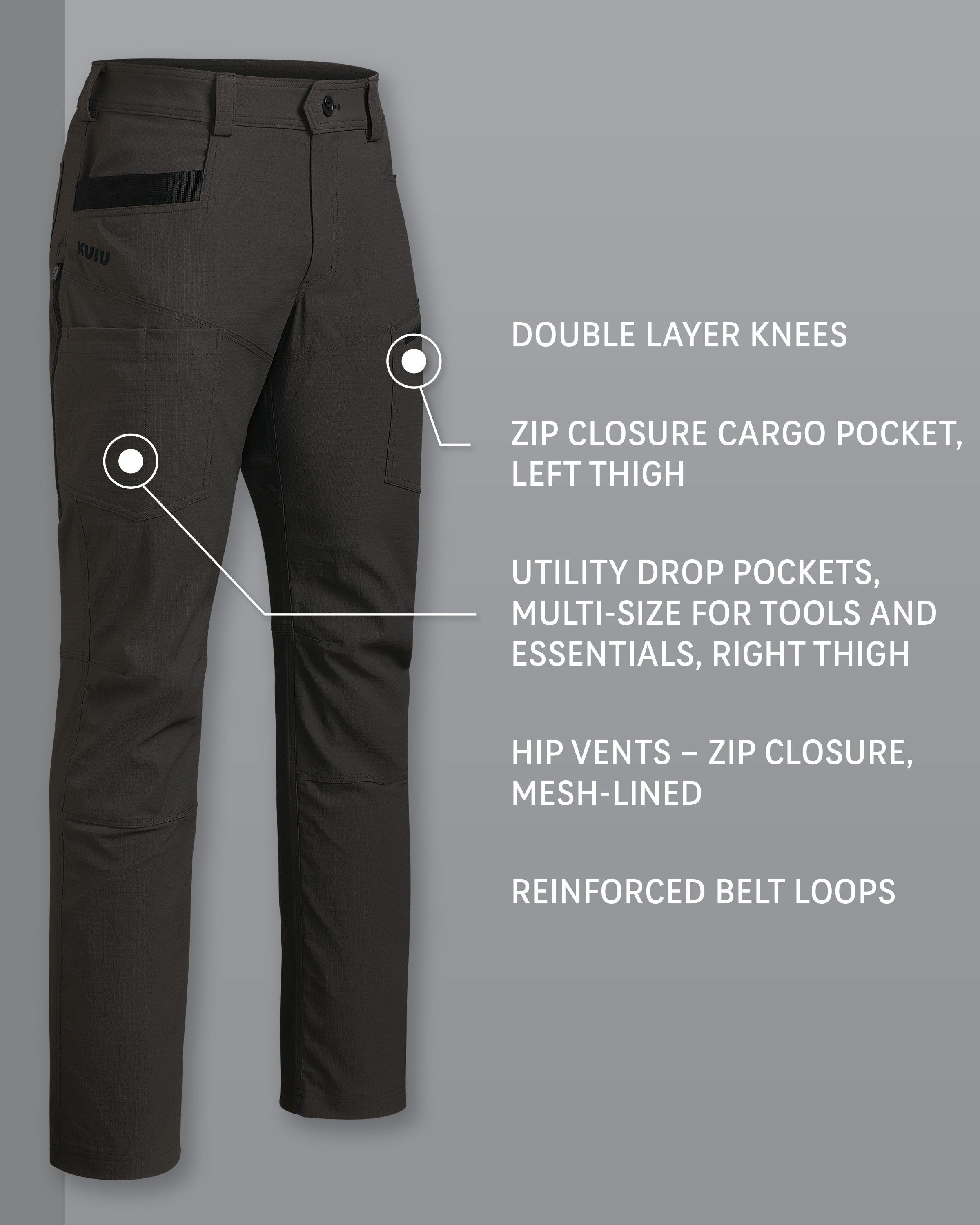 Motive Workgrade Pant | Asphalt - Image 2